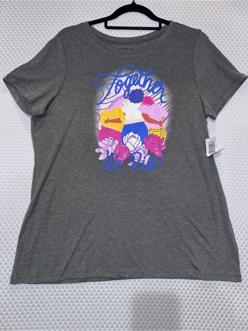 Torrid Graphic T-Shirt Together We Rise 00/M/L NWT